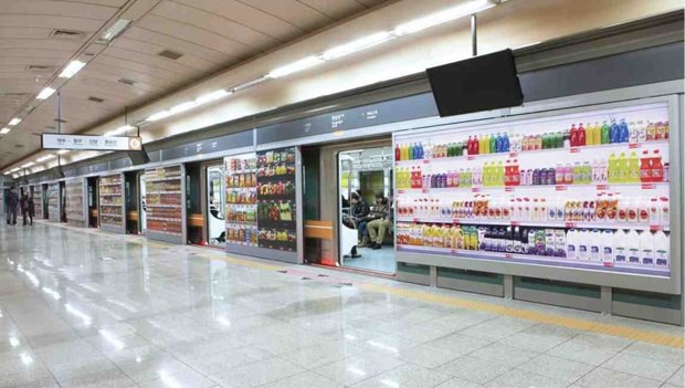 Первый в мире виртуальный магазин открылся в Южной Корее анти, история, прикол, факты, юмор