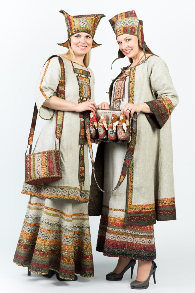 Народный стилизованный костюм женский русский фото