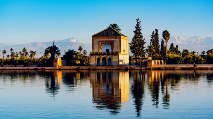 сады менара в марракеше