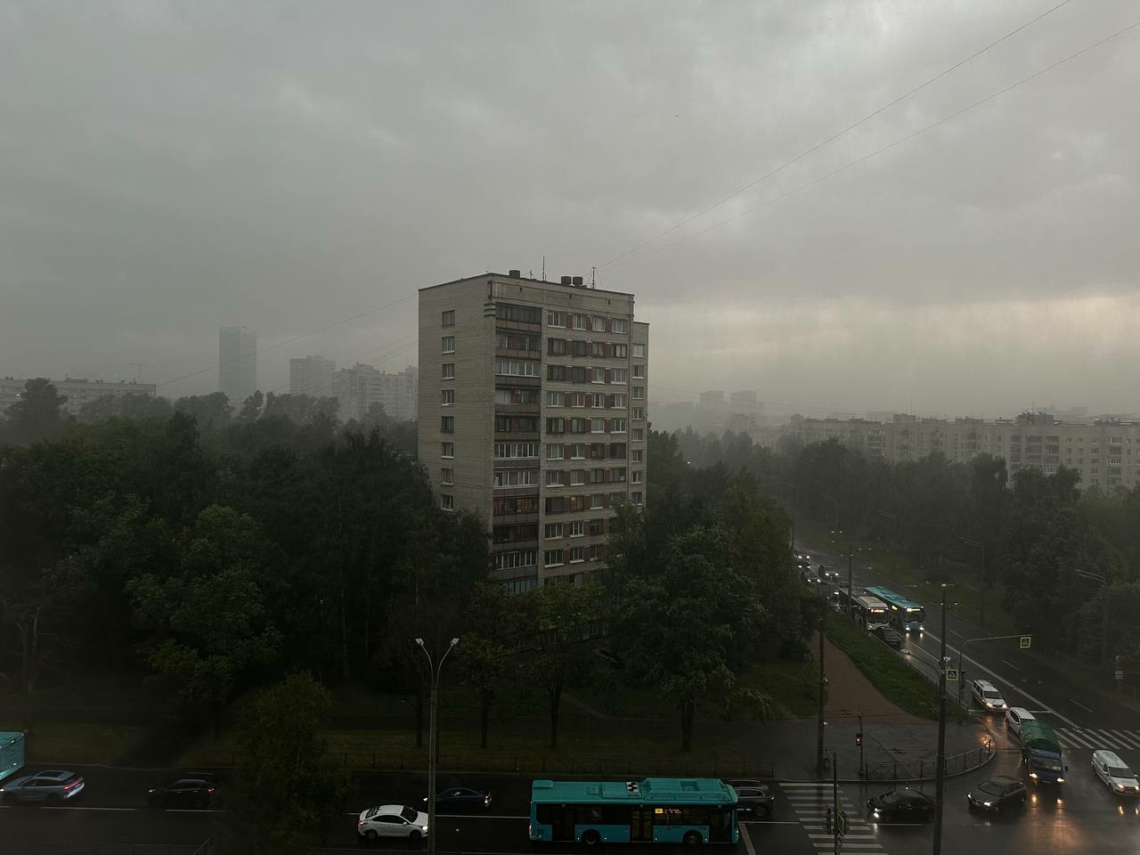 Стали известны районы Петербурга с наибольшим количеством осадков после непогоды 1 июля