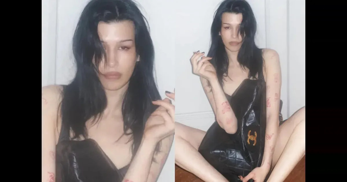 Падчерица Ивана Урганта снялась в белье, прикрывшись винтажной сумкой Chanel