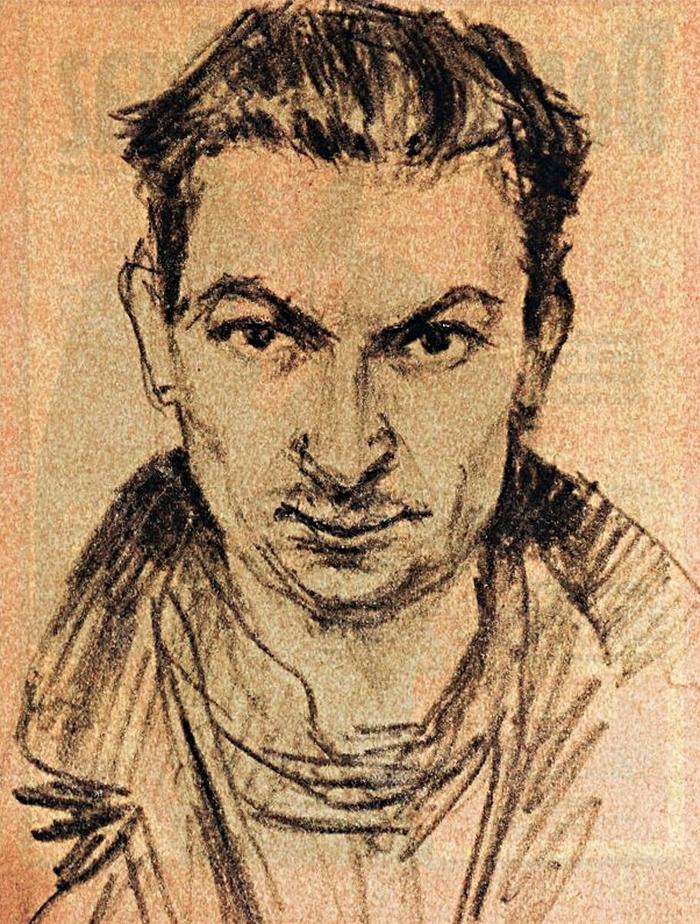 Георгий Вицин. Автопортрет, конец 1930-х гг.