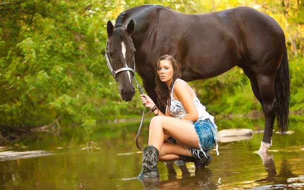 Милые девушки с лошадьми - красота из нашей жизни 