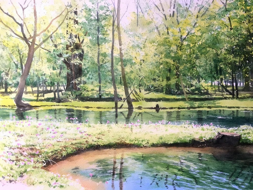 Картины, залитые теплом и светом. Художник Абе Тошиюки 