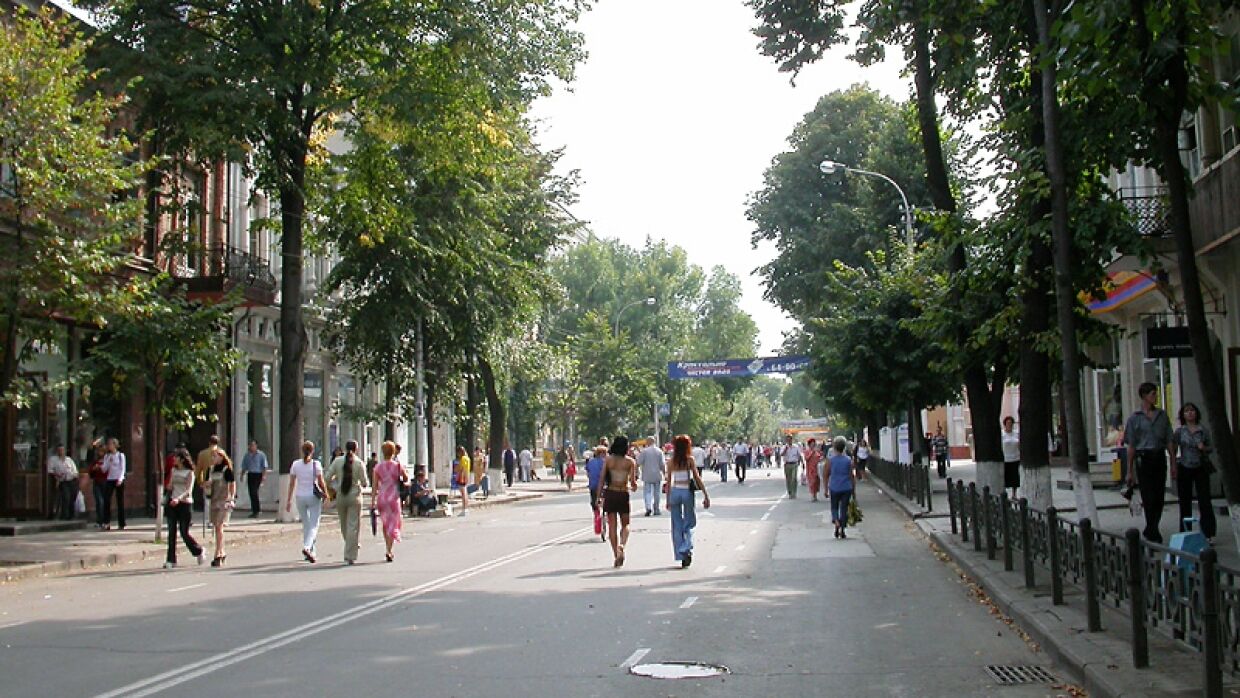 Краснодар Центральная улица пешеходная
