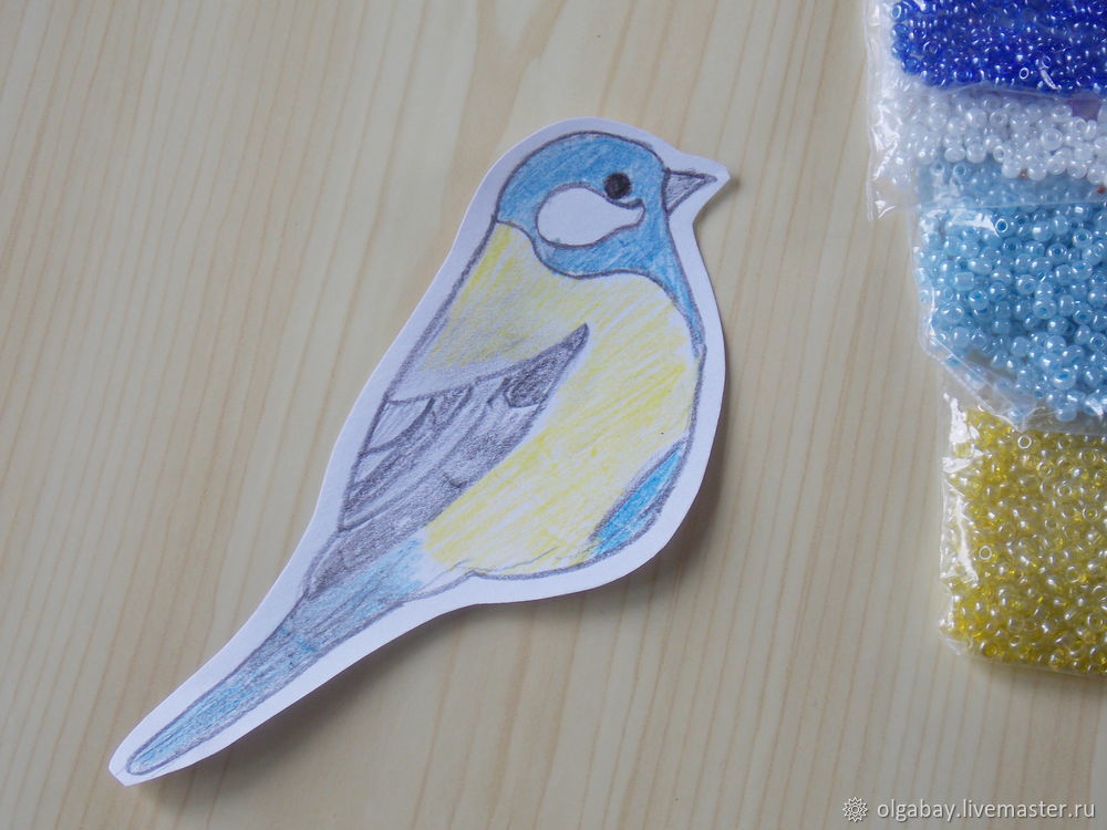 Делаем брошь «Синичка» из войлока и бисера Делаем брошь «Синичка» из войлока и бисера валяем брошь