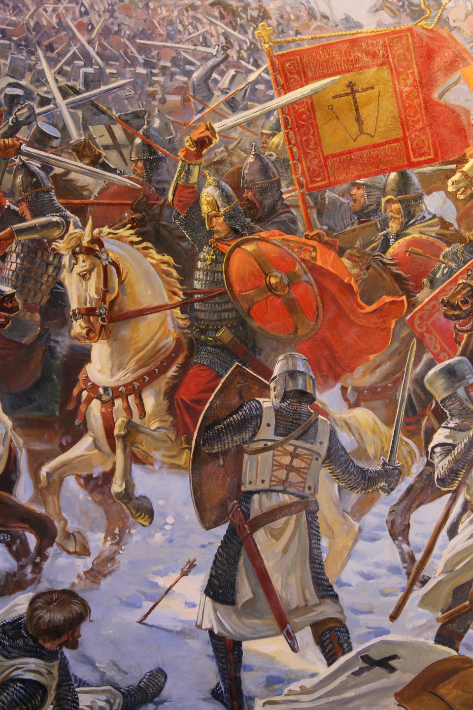Ледовая битва на чудском. Битва Ледовое побоище 1242. Ледовое побоище 1242 г.