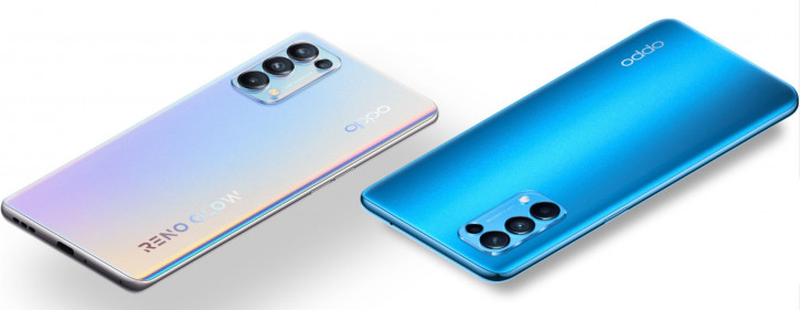 Представлен тонкий смартфон OPPO Reno 5 Pro с флуоресцентными вставками