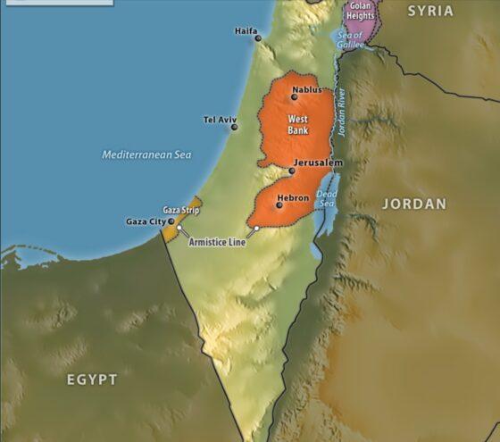 никакой палестины западный берег иордана теперь израильский