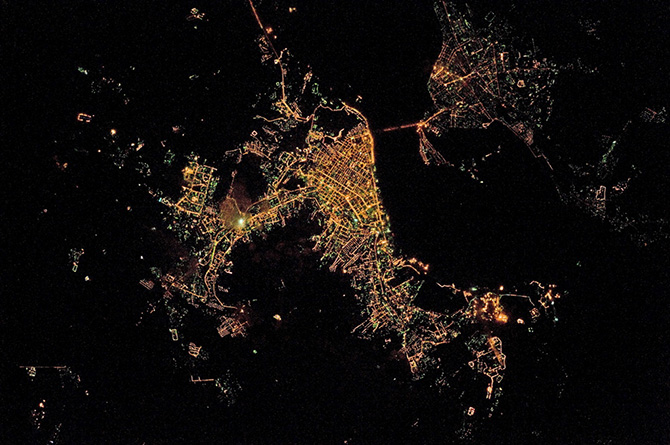 Ночные города из космоса. Самые свежие снимки с МКС