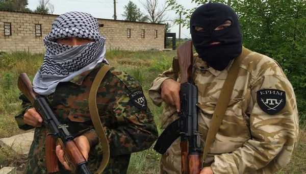 Позируют боевики исламистского батальона "Крым"