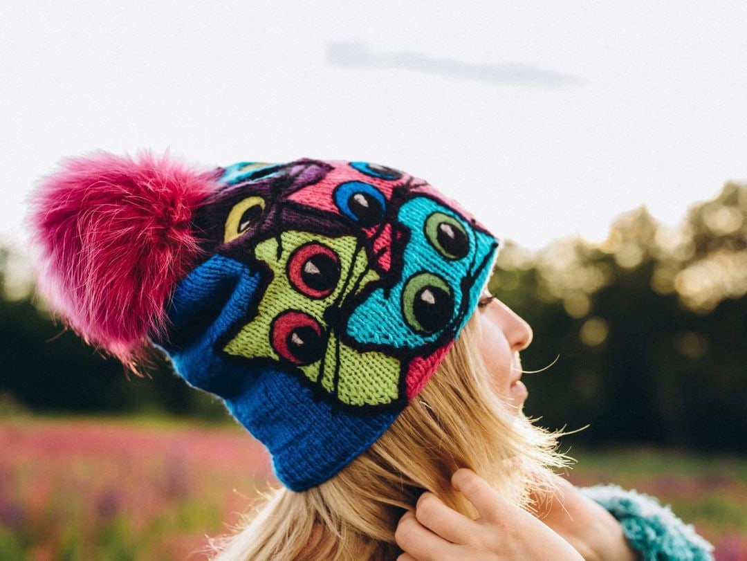 Изумительные вязаные шапочки от ossa_knitting 