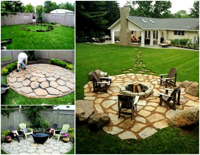 Площадка в саду. Площадка в саду.