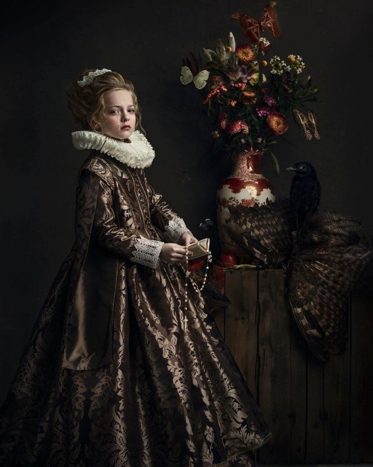 Многодетная мама из Голландии создает фотопортреты в стиле старинных мастеров творчество,фотография,хобби