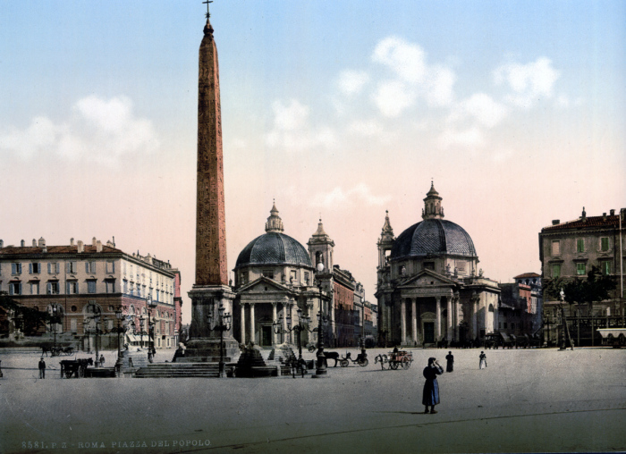 Пьяцца-дель-Пополо - площадь в Риме, от которой лучами расходятся улицы.