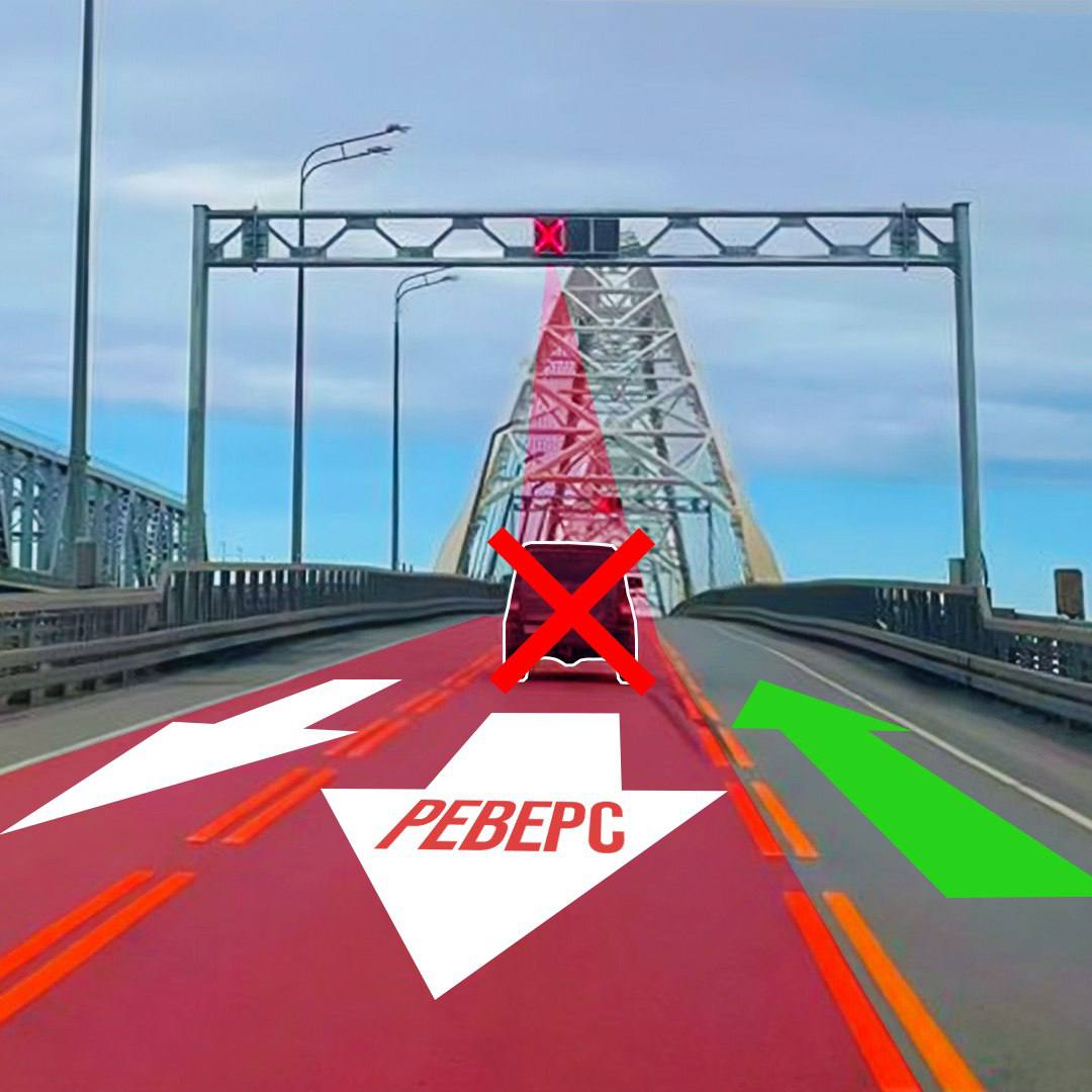 Власти объяснили, как работает реверс на новом Борском мосту в связи с ремонтом старого