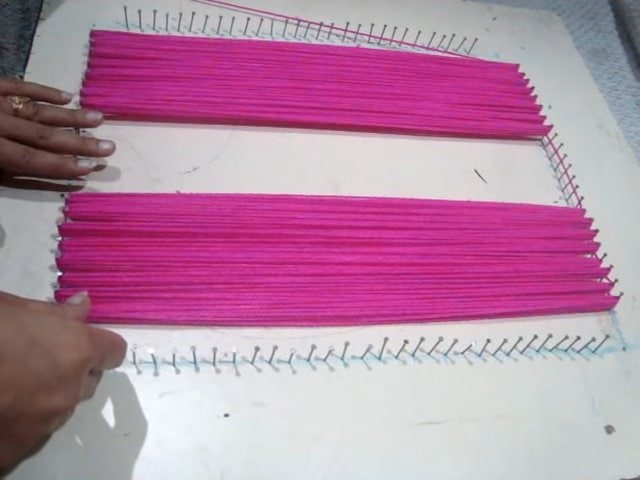 Очень простой и красивый коврик из пряжи без вязания Очень простой и красивый коврик из пряжи без вязания рукоделие