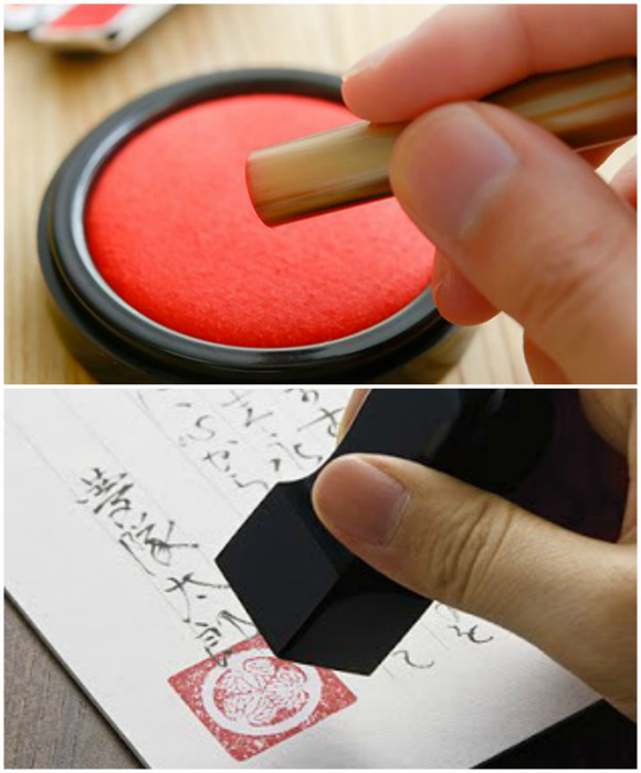 Печать вместо подписи. | Фото: Вся Япония.