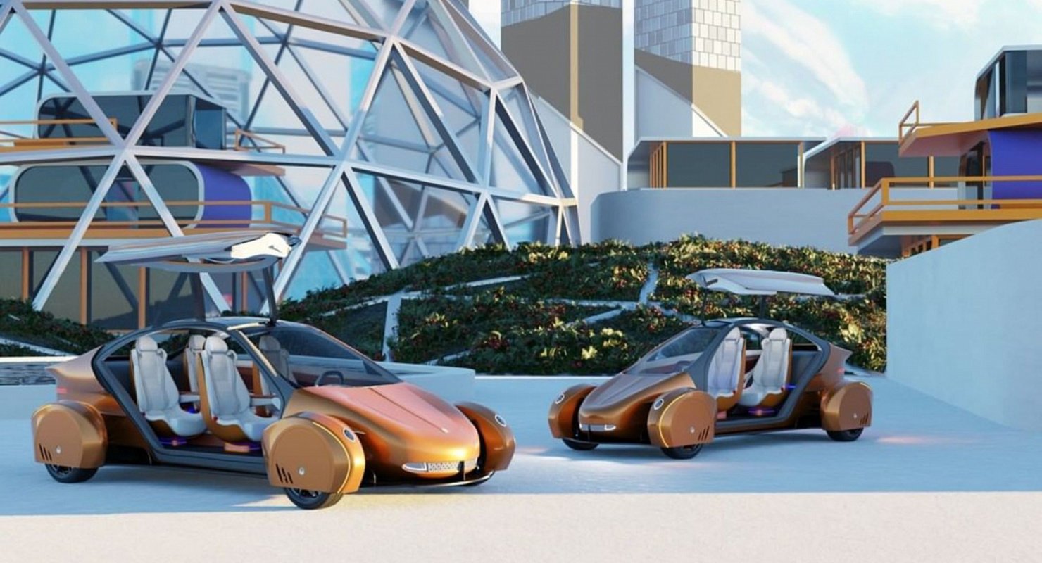Soventem представляет футуристические двух- и четырехместные электромобили с помощью компьютерной графики Автомобили