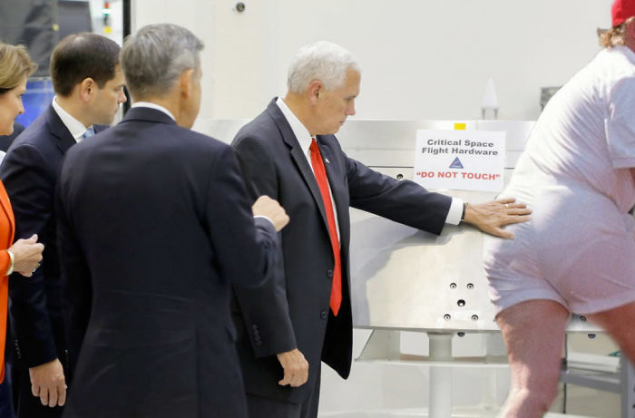 Mike-pence-do-not-touch-nasa-space-flight-hardware-florida