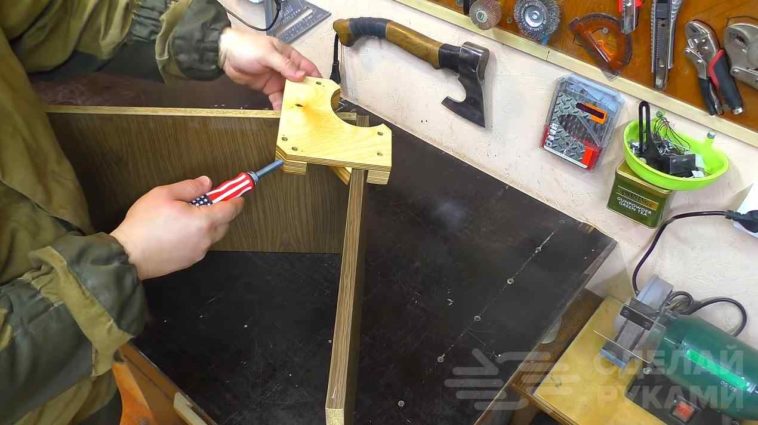 Угловая струбцина из подручных материалов