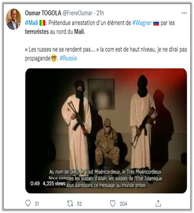 Пользователи соцсетей оценили вирусный ролик о победе русского духа над терроризмом в Мали