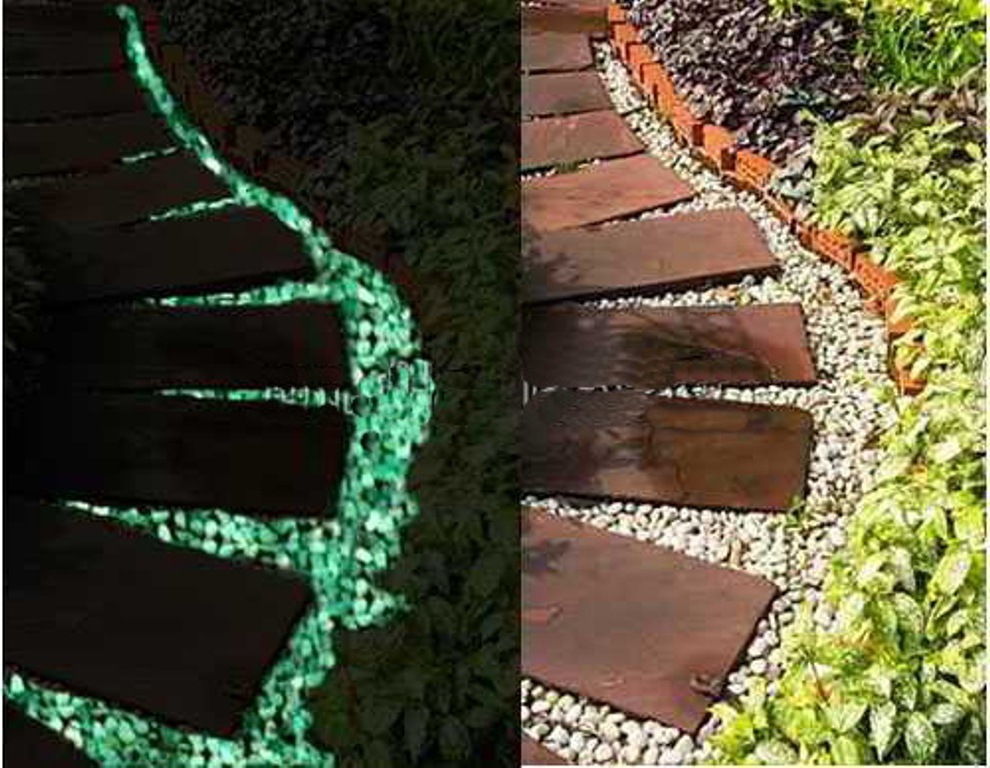 Освещение сада с помощью люминесцентной краски