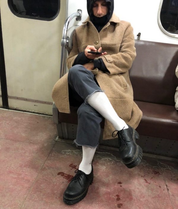 Чудаки и модники из метро Чудаки и модники из метро позитив,смешные картинки,юмор