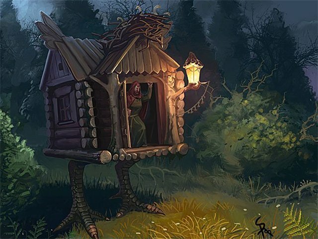 Баба Яга животные, история, коты