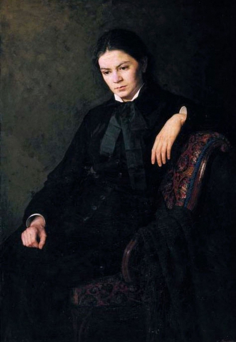 «Портрет неизвестной». (1881 год). Автор: Н. Ярошенко.