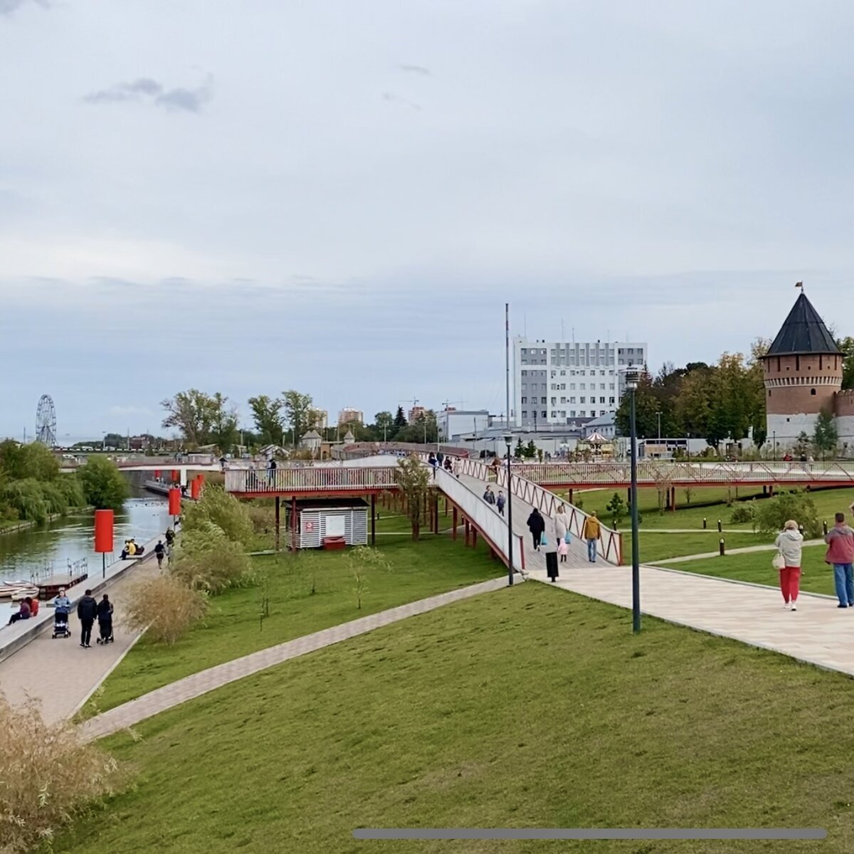 Казанскую набережную в Туле открыли после реконструкции в 2018 году, на День города