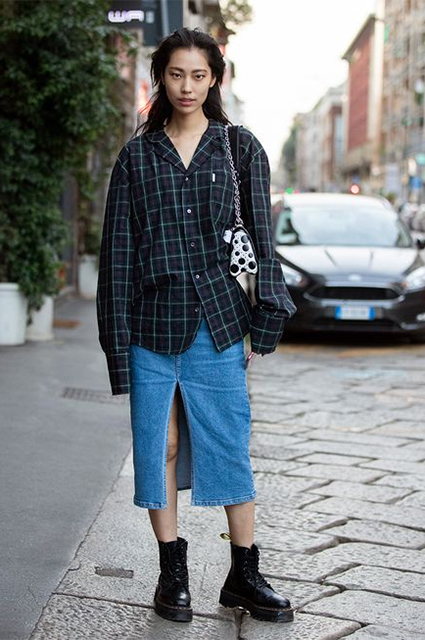 7 идей, как носить фланель осенью Новости моды