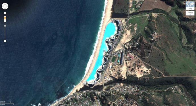Самый большой бассейн в мире на курорте в Сан-Альфонсо-дель-Мар, Чили басейн,достопримечательности,мир,отдых,путешествие,турист