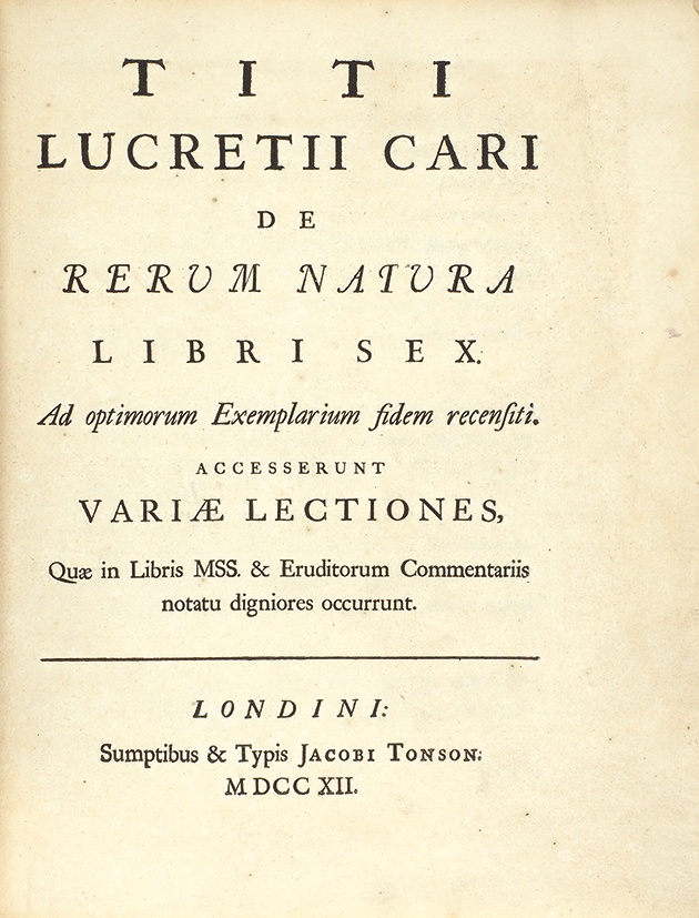 Тит Лукреций Кар. О природе вещей. Шесть книг. С научными комментариями ...