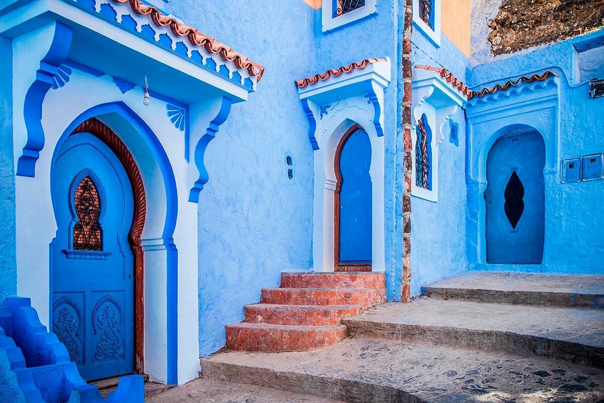 Синий город Chefchaouen, Марокко