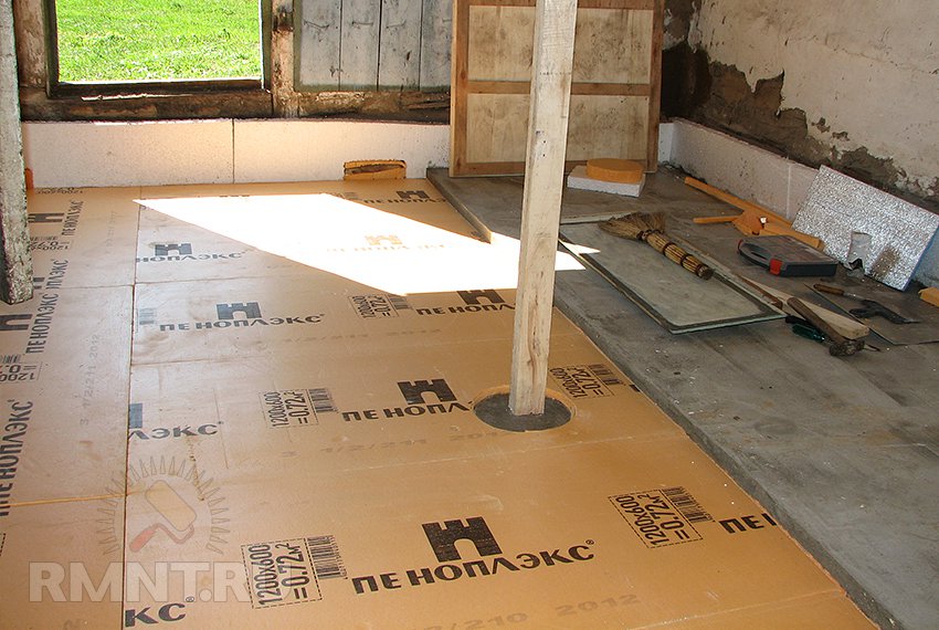 как сделать бетонную стяжку на деревянный пол