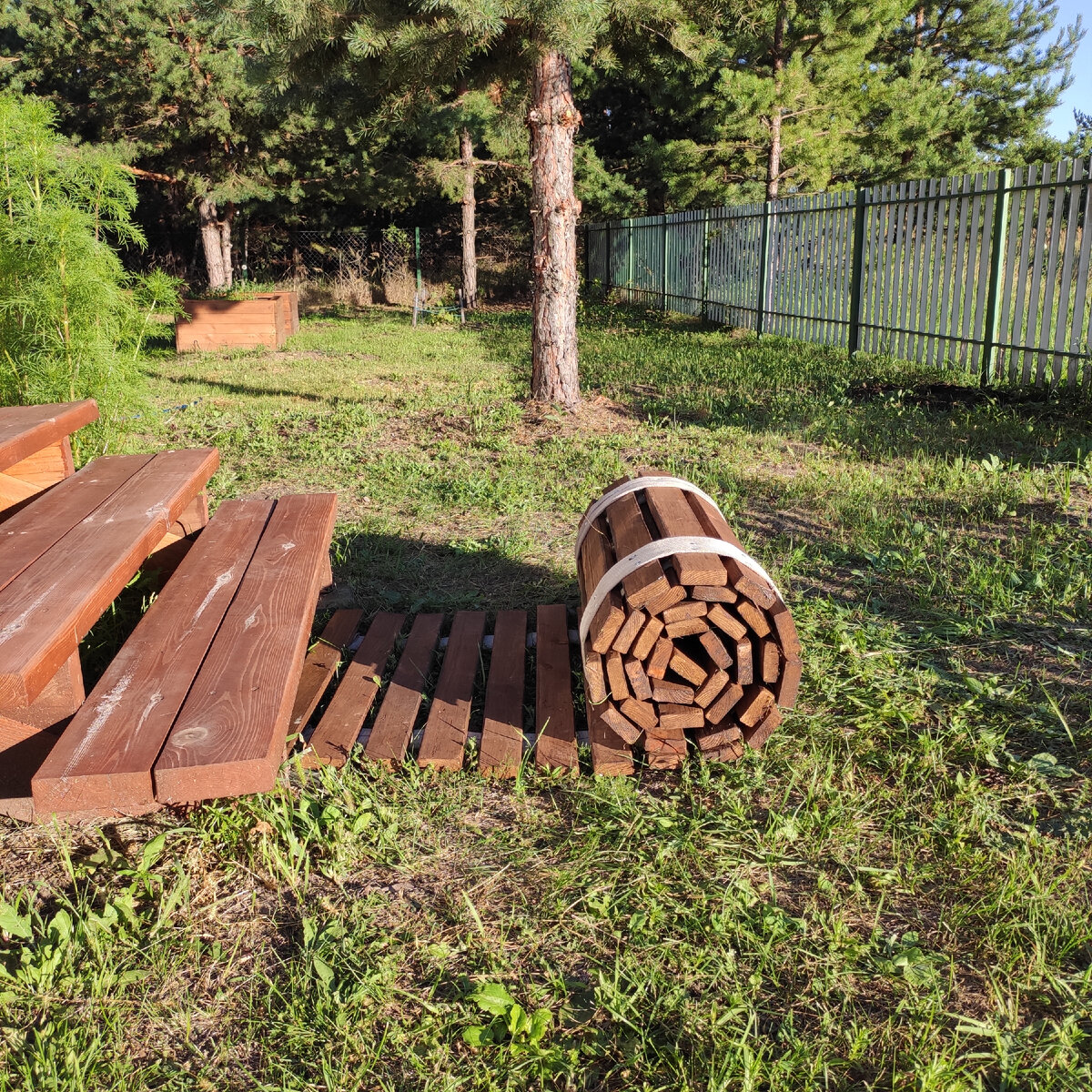 Переносная  садовая дорожка из дерева для дома и дачи,мастер-класс