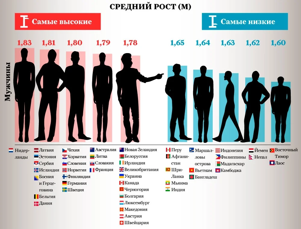 Самый распространенный рост. Средний рост мужчины в России таблица. Средний рост мужчины. Средний рост человека. Средний мужской рост.