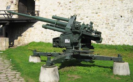 Немецкая батарея ПВО на страже московского неба