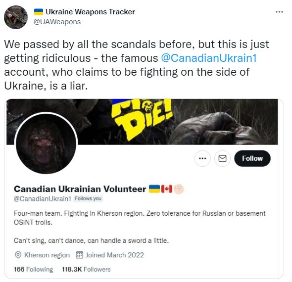 Эксперты разоблачили канадского блогера, который хвастался «подвигами в Донбассе» Эксперты разоблачили канадского блогера, который хвастался «подвигами в Донбассе»