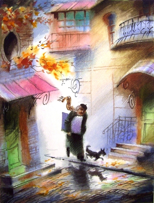 «Капризные» акварели с вихрем эмоций, на которых становятся добрыми даже корабли и кошки «Капризные» акварели с вихрем эмоций, на которых становятся добрыми даже корабли и кошки