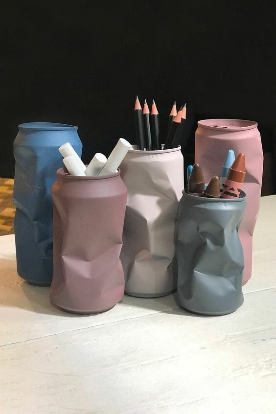 Крутые идеи вторичного использования жестяных банок своими руками,сделай сам