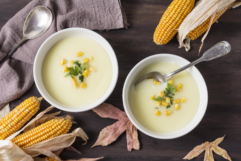 Необычно и очень вкусно: нежный суп-пюре из кукурузы первые блюда,супы