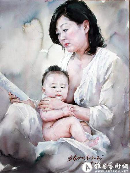 Мать Ñ Ñ€ÐµÐ±ÐµÐ½ÐºÐ¾Ð¼. Ðвтор: Liu Yunsheng.