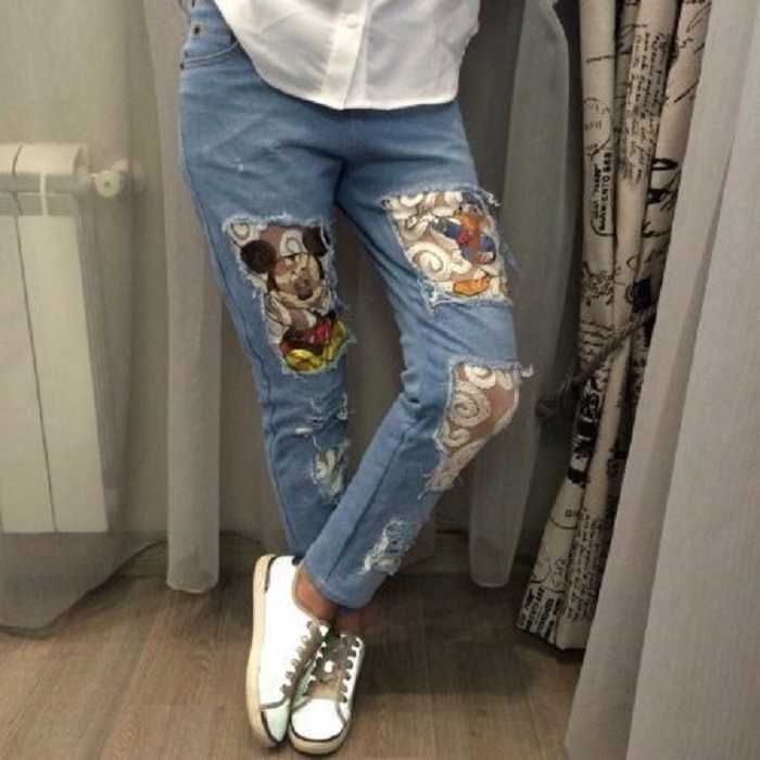 Как красиво сделать заплатку на джинсах: интересные идеи заплатка на джинсах,Одежда,Хенд мейд