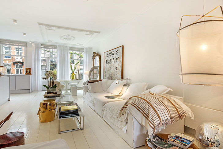 Квартира с интересным дизайном в Амстердаме Квартира с интересным дизайном в Амстердаме идеи для дома,интерьер и дизайн