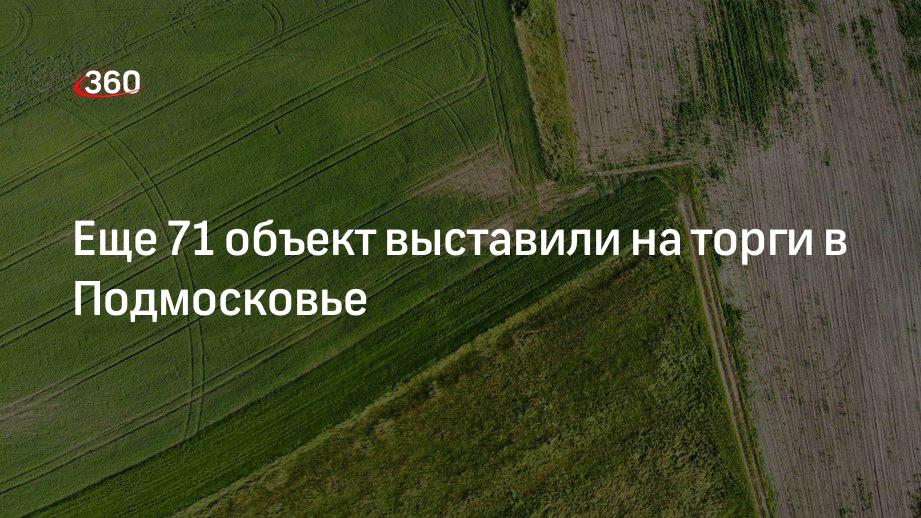 Еще 71 объект выставили на торги в Подмосковье