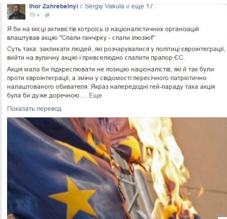 Вот это поворот! В Киеве массово жгут флаги ЕС