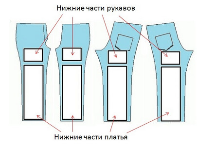 Элегантное платье из старых джинсов...