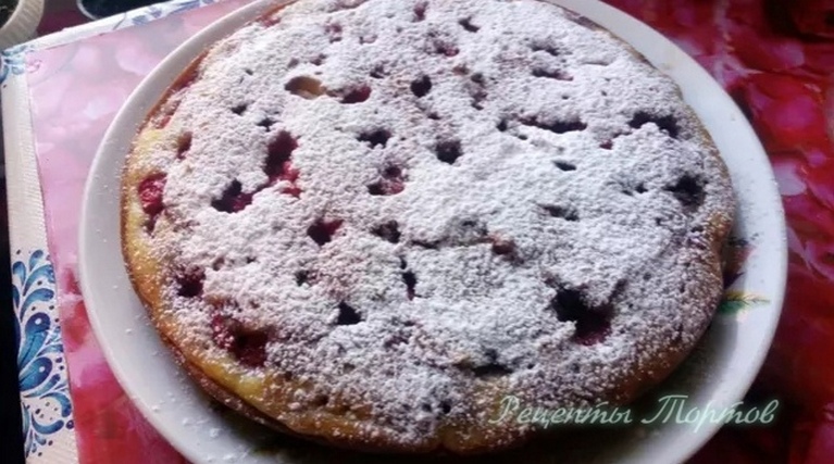 Пирог с МAЛИНOЙ на СКOВOPOДE